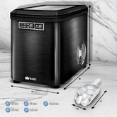 IJsblokjesmachine – 12kg/24 uur – IJsmachine - IJsblokjesmaker - Zwart - Tillvex®